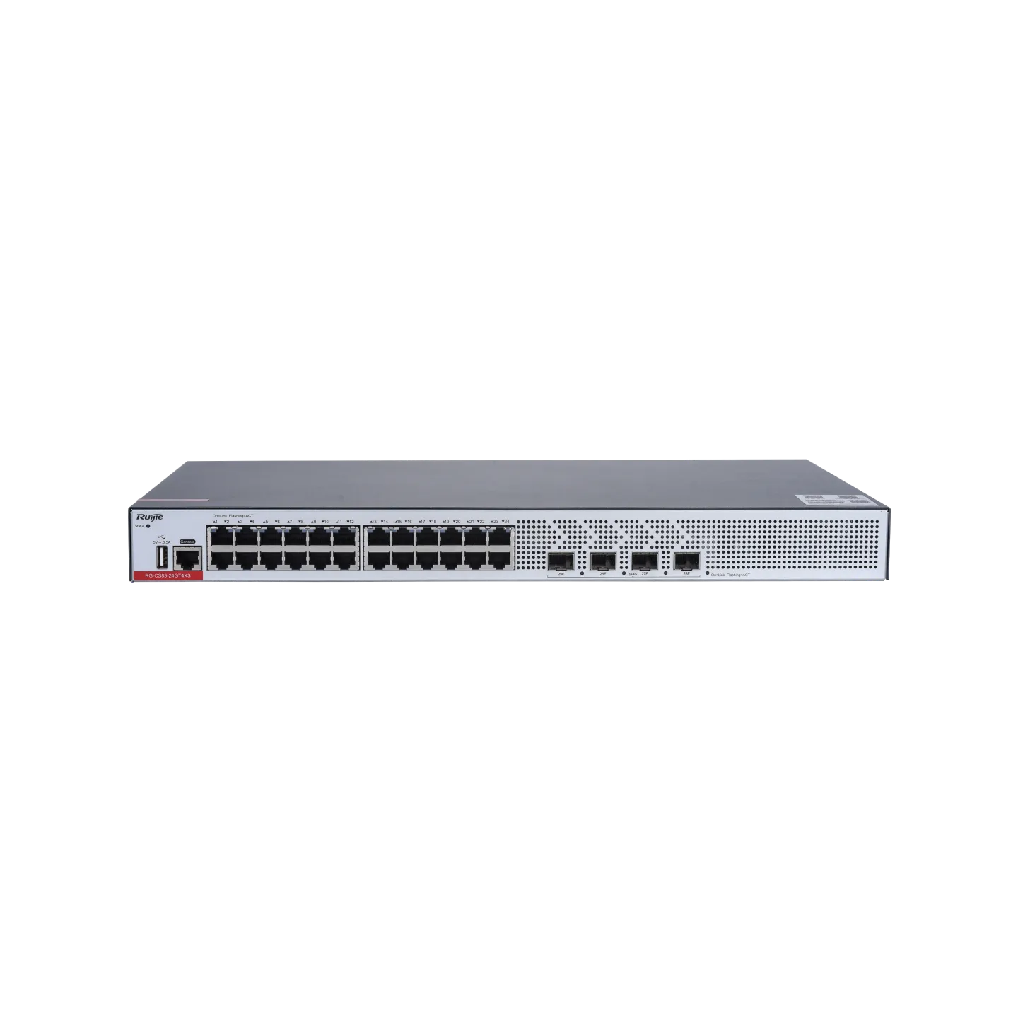 RG-CS83-24GT4XS 24-Port 1GE RJ45 Layer 3 Managed Access Switch, 4-Port 10GE Uplink