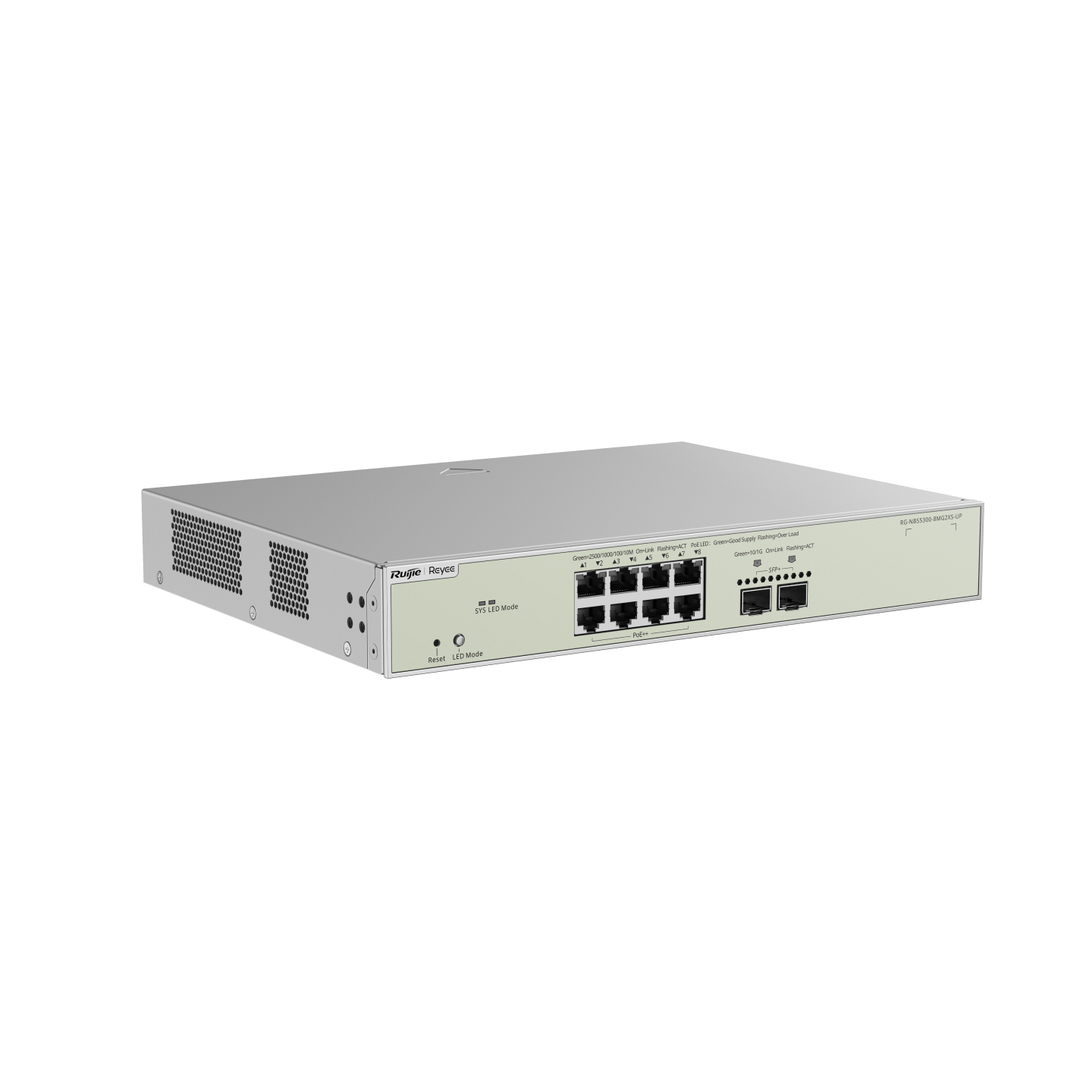 Ruijie Reyee RG-NBS5300-8MG2XS-UP Multi-Gigabit Layer 3 Cloud Managed PoE Switch
