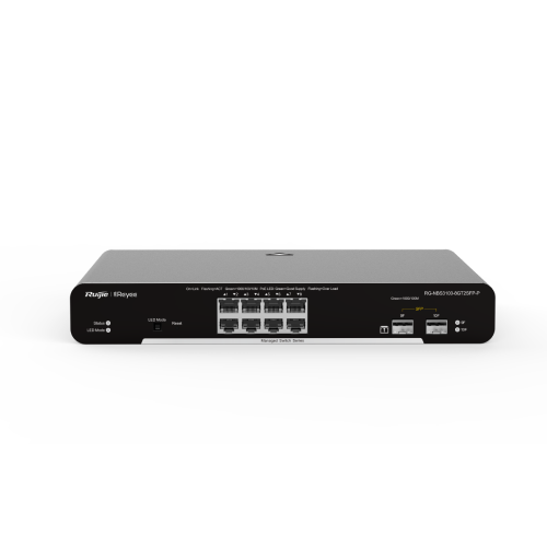 Ruijie Reyee RG-NBS5300-8MG2XS-UP Multi-Gigabit Layer 3 Cloud Managed PoE Switch