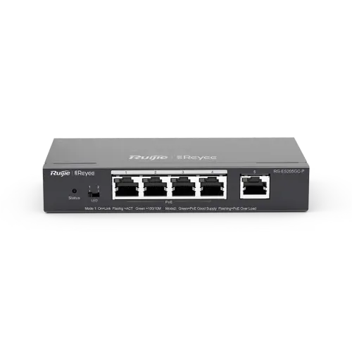 Ruijie Reyee RG-ES205GC-P Cloud Managed 5-Port Gigabit PoE Switch